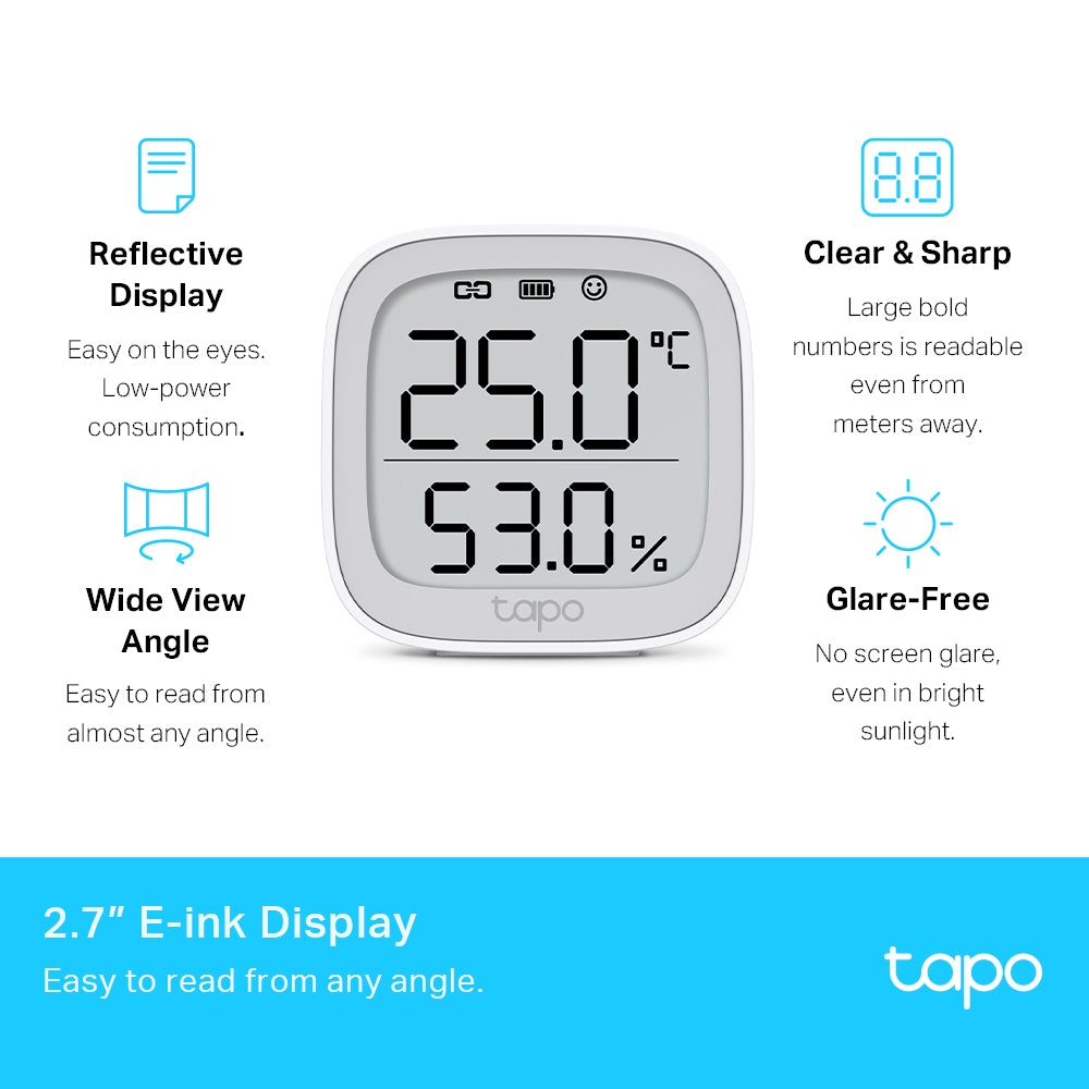 TP-Link Tapo T315 Smart Temperature & Humidity Monitor TP-Link Tapo T315 Smart Temperature & Humidity Monitor